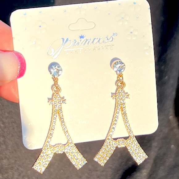 Eiffel Tower Rhinestone Earings